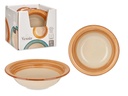 Plato hondo de gres 3D marrón: Elegancia y funcionalidad para tu mesa