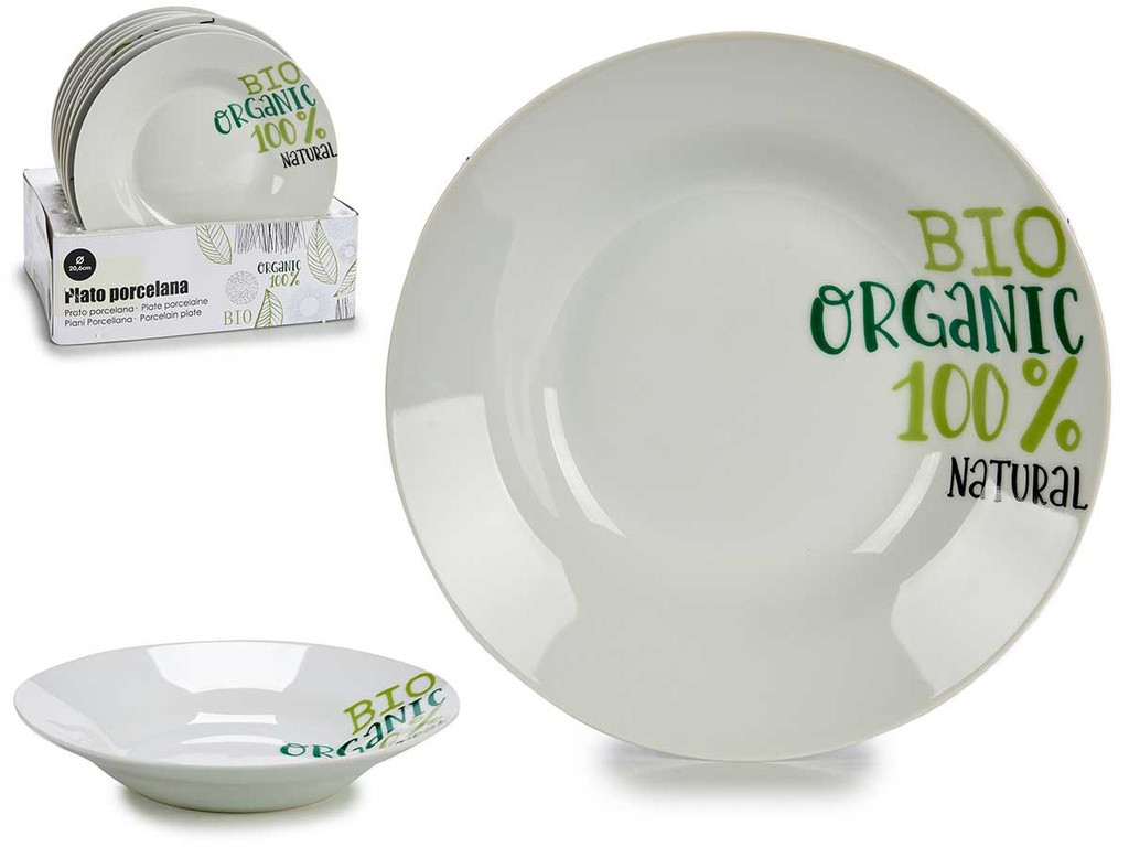 Plato hondo de porcelana: elegancia y resistencia en tu mesa