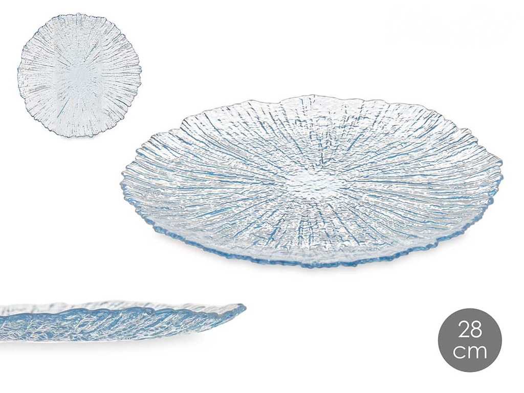 Plato llano 28cm azul: Elegancia y versatilidad para tu mesa