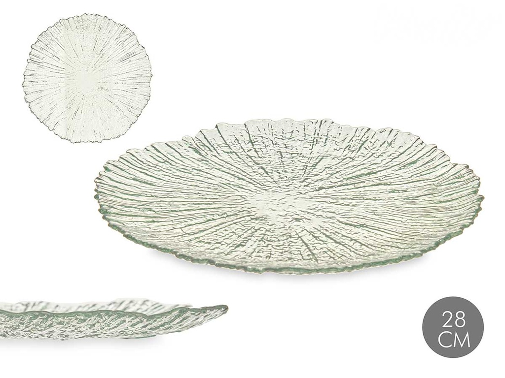 Plato llano 28cm turquesa: Elegancia y color para tu mesa