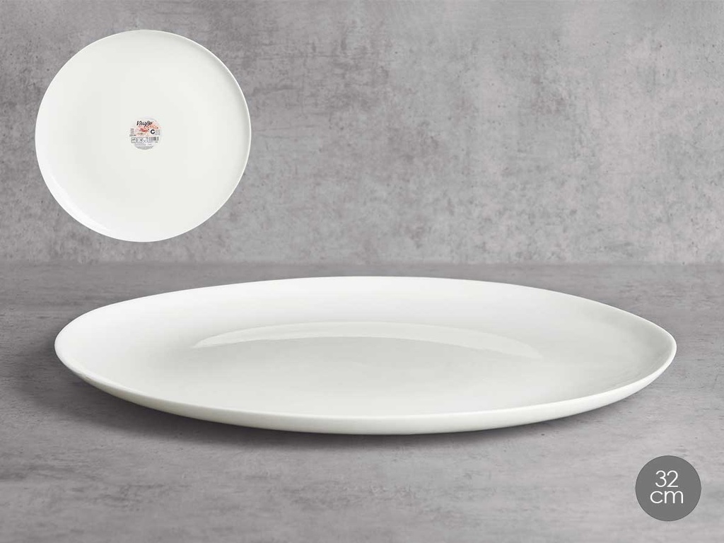Plato pizza liso opal: elegante y práctico para tus comidas