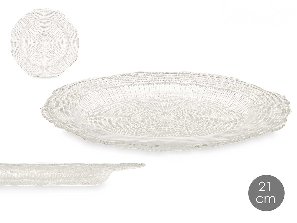 Plato postre 21cm: Elegancia y funcionalidad para tus sobremesas