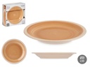 Plato postre gres beige con borde: elegancia y versatilidad en 19 cm