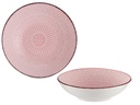 Plato relieve hondo rosa: elegancia y funcionalidad en tu mesa