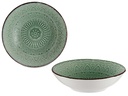 Plato relieve hondo verde: elegancia y funcionalidad en tu mesa