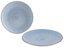 Plato relieve llano azul 27cm: Elegancia y estilo en tu mesa