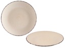 Plato relieve llano beige: Elegancia y versatilidad en 27cm