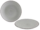Plato relieve llano gris: Elegancia y estilo en tu mesa 27cm