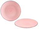 Plato relieve llano rosa: elegancia y versatilidad para tu mesa