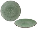 Plato relieve llano verde: Elegancia y estilo en tus mesas