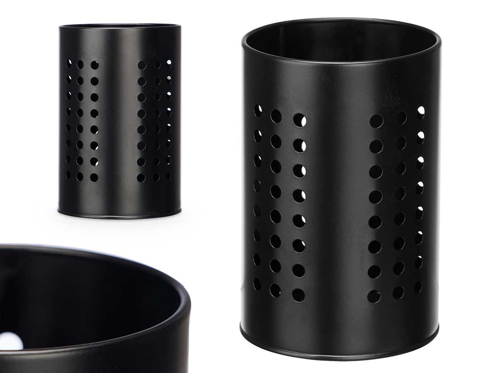 Porta utensilios negro: organización elegante y eficiente en tu cocina
