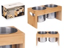 Portautensilios Doble de Bambú y Metal: Ordena tu Cocina con Estilo