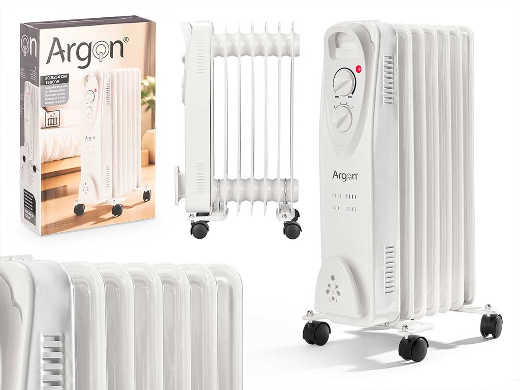 Radiador grande 7 elementos 1500w: Calor eficiente y confortable