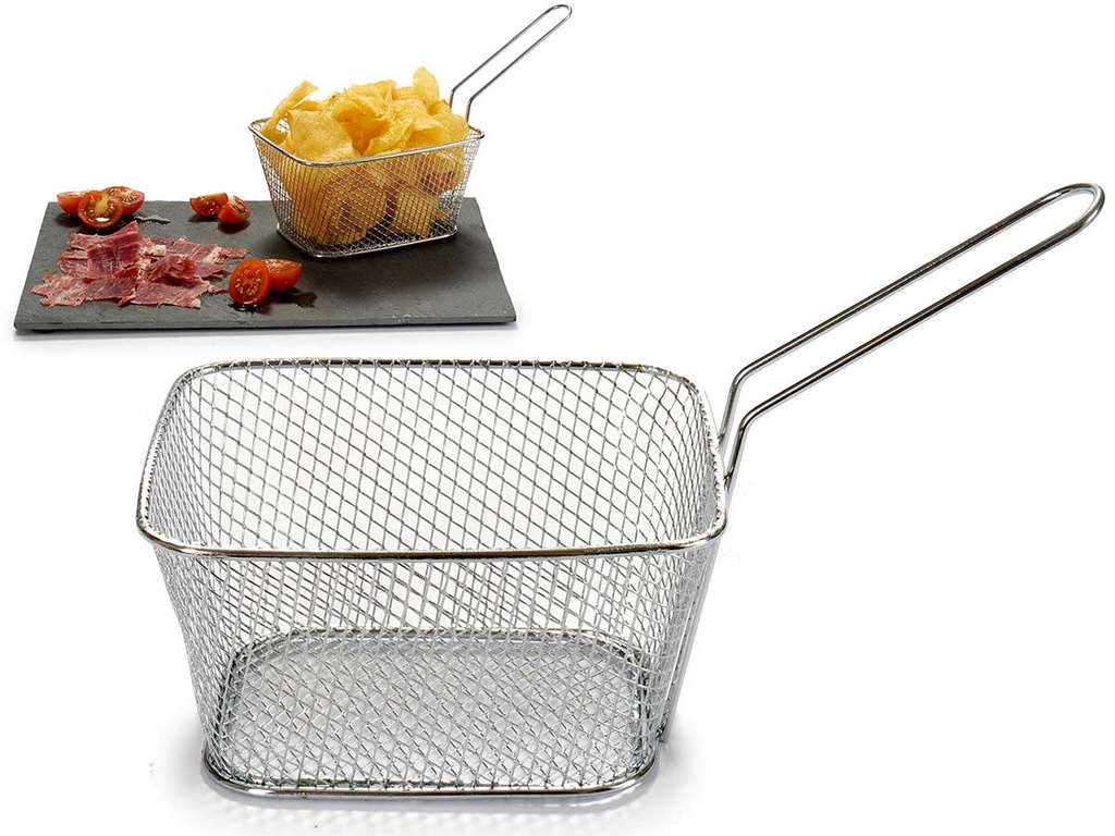Recipiente rejilla asa grande: Cocción saludable y fácil manejo