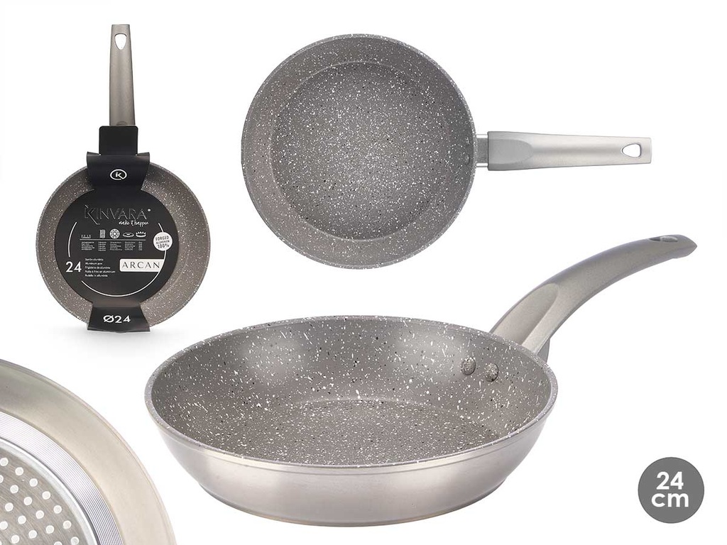 Sartén de inducción antiadherente de aluminio, eficiente y durable