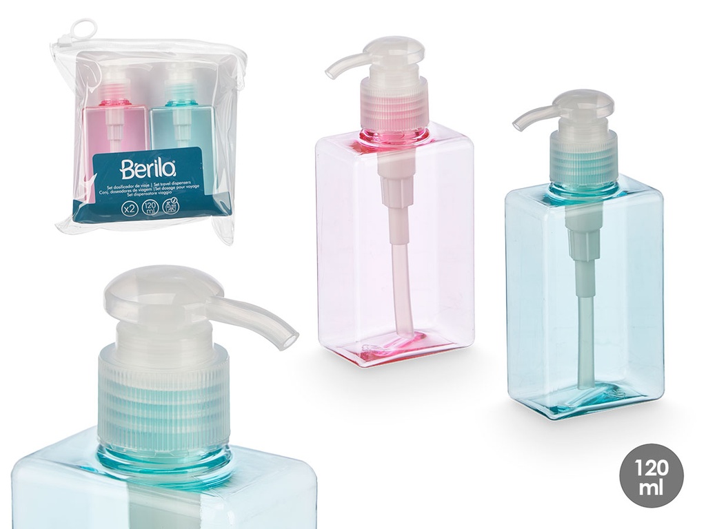 Set 2 Dosificadores Surtidos en 2 Colores de 120ml: Ideal para Cocina