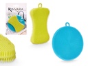 Set 2 estropajos silicona: Ecológicos, duraderos y resistentes