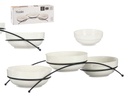 Set 3 bols de porcelana blanca redondos, perfectos para tu mesa