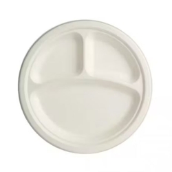 Plato Biodegradable 26 cm 3 Cavidades