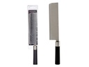 Cuchillo hacha acero con mango negro resistente y elegante