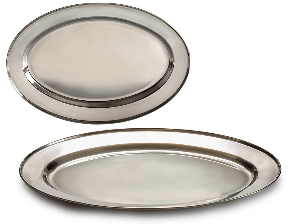 Bandeja oval de acero inoxidable: elegancia y durabilidad para tu mesa