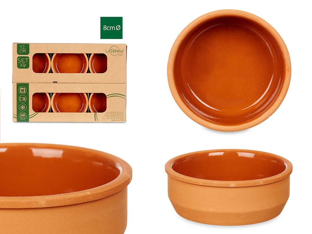 Cazuelas de barro en set de 6, perfectas para tus recetas