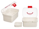 Caja botiquín con asa para un fácil transporte y organización salud