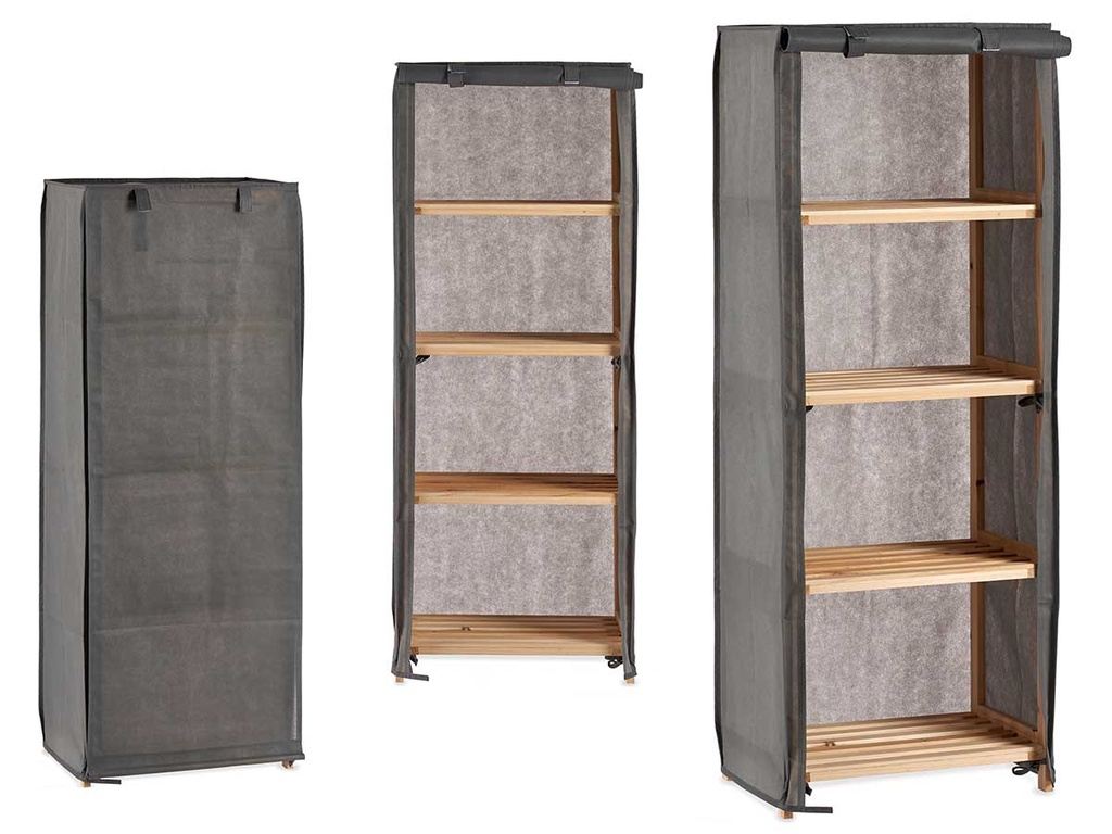 Estantería tela gris: Decoración elegante y práctica para tu hogar