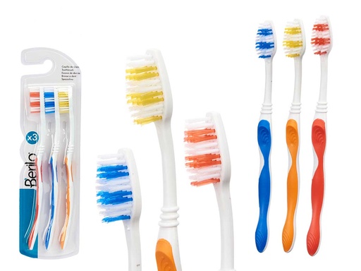 Set 3 cepillos dientes: Higiene dental completa para tu sonrisa