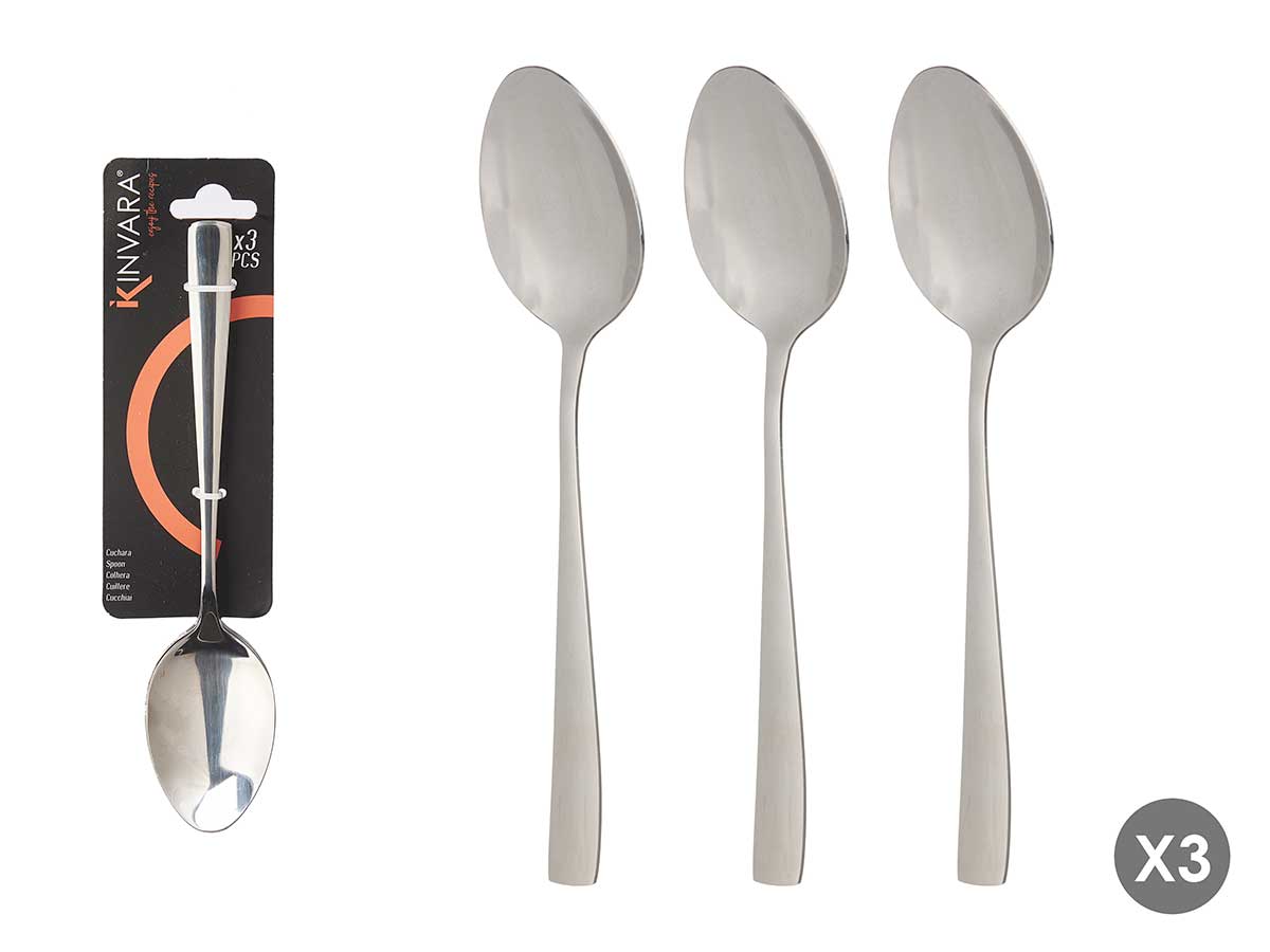 Set 3 cucharas metálicas: elegancia y durabilidad para tu cocina