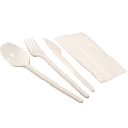 Set 3 en 1 Tenedor Cuchillo Cuchara y Servilleta
