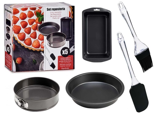 Set 3 moldes de repostería, espátula y pincel para tus creaciones