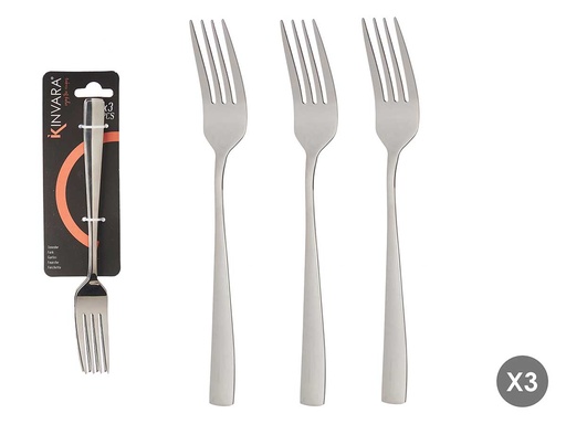 Set 3 tenedores metálicos: elegancia y durabilidad para tu mesa