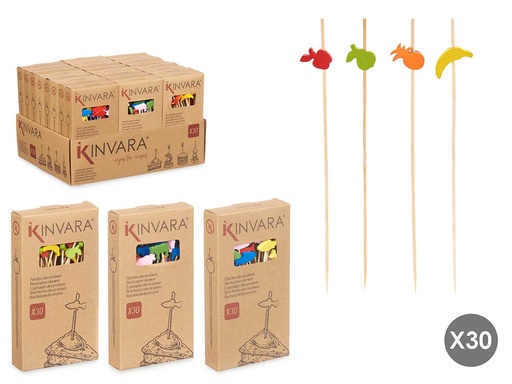 Set 30 brochetas comida surtidas: perfectas para tus fiestas