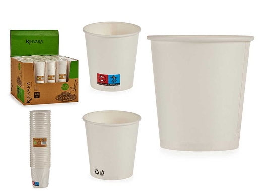 Set 30 vasos biodegradables de 120ml: Ecoamigables y prácticos