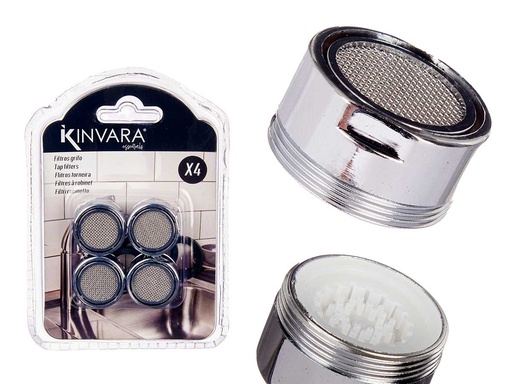 Set 4 filtros aireador grifo: mejora tu agua y ahorra en consumo