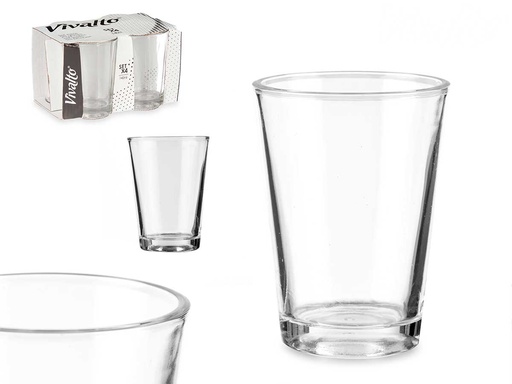 Set 4 vasos de vidrio para carajillo de 140 ml, elegancia y estilo
