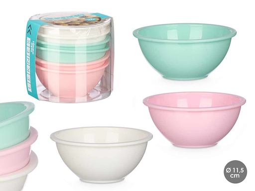Set 6 bols surtidos en 3 colores, perfectos para tu cocina 300ml