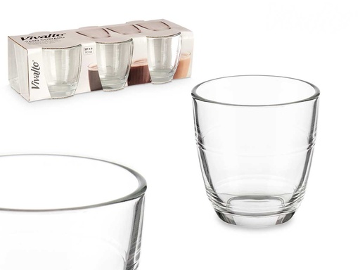 Set 6 vasos cortados de 90ml: elegancia y versatilidad para tu mesa