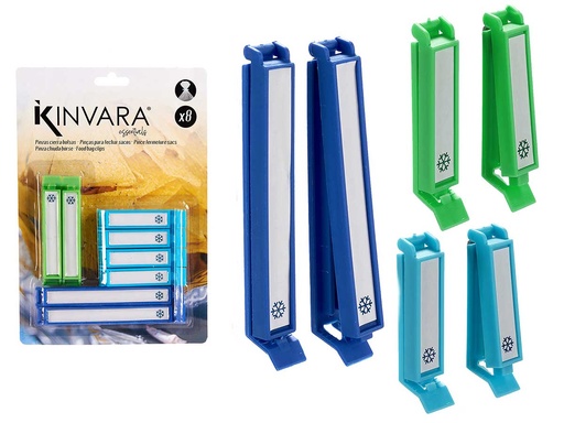 Set 8 cierrabolsas: Mantén tus alimentos frescos y organizados