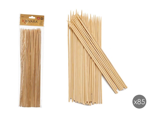 Set 85 pinchos de bambú de 30 cm para asados y fiestas perfectas