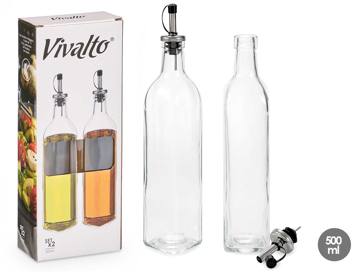Set aceitera vinagrera de cristal: Elegancia y funcionalidad