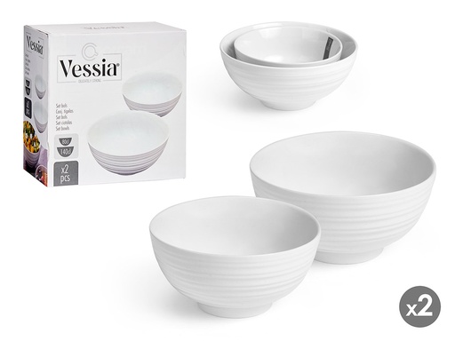 Set bol grande y pequeño blanco: Elegancia y versatilidad en tu mesa