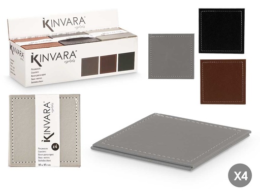 Set de 4 Posavasos Surtidos: Diseño Colorido y Práctico