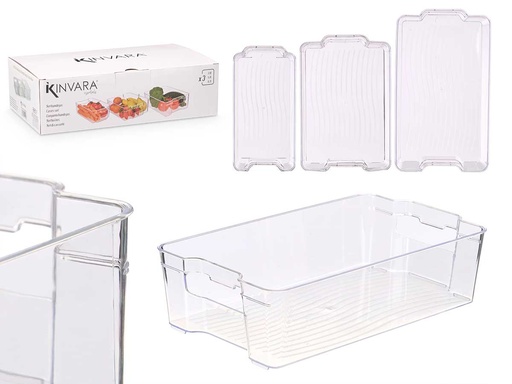 Set de bandejas organizadoras para nevera: orden y frescura