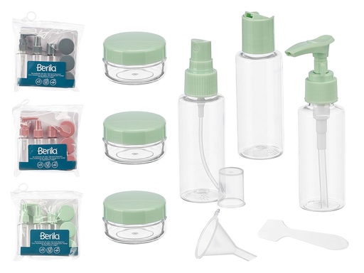 Set dosificadores viaje surtido: práctico y colorido para tus viajes