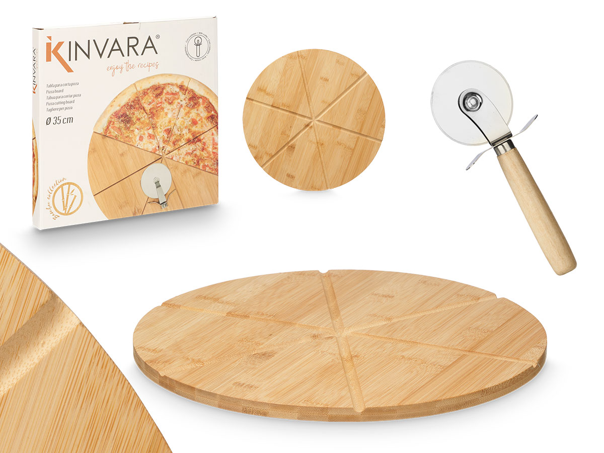 Set tabla y cortador de pizza: Cocina con estilo y comodidad