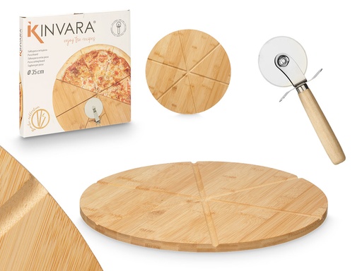 Set tabla y cortador de pizza: Cocina con estilo y comodidad