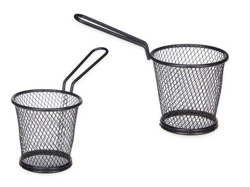 Soporte Aperitivo Negro Redondo con Asa – Elegancia y Versatilidad