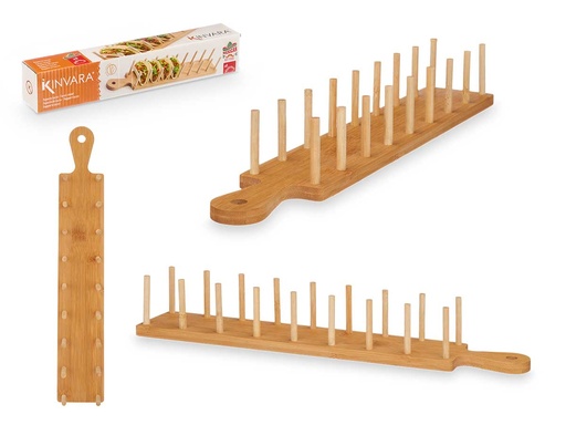 Soporte Tacos Bambú: Organización y Estilo en Tu Cocina